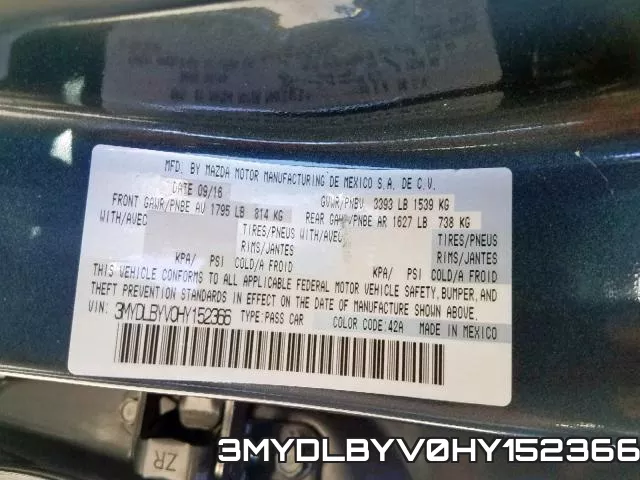 3MYDLBYV0HY152366 фото 2