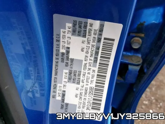 3MYDLBYV1JY325866 фото 2