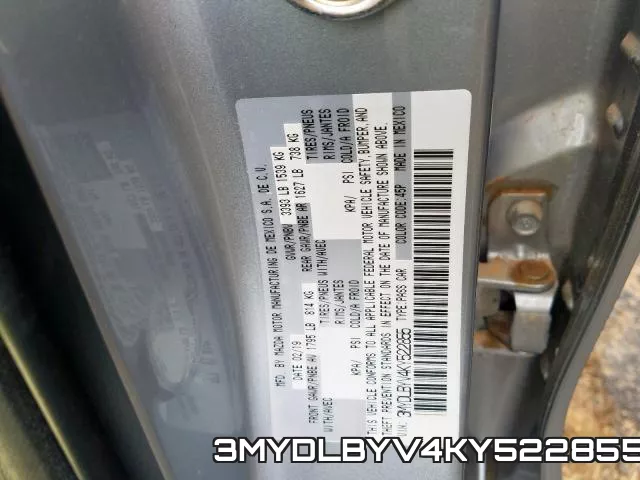 3MYDLBYV4KY522855 фото 2