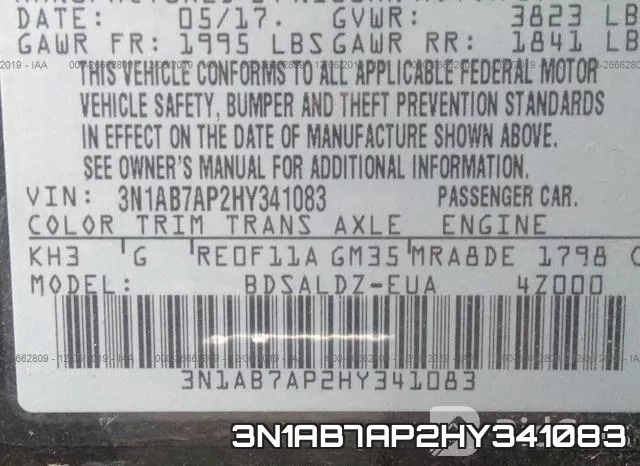 3N1AB7AP2HY341083 фото 8