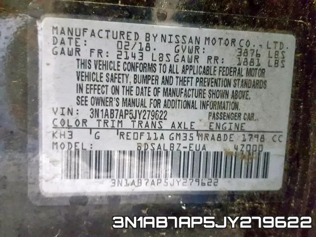 3N1AB7AP5JY279622 фото 2