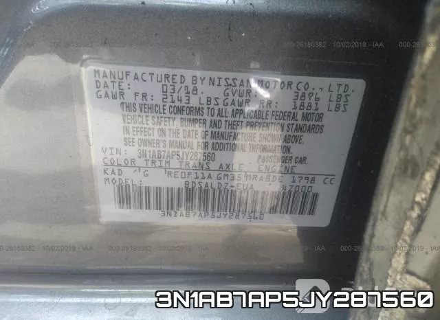 3N1AB7AP5JY287560 фото 10