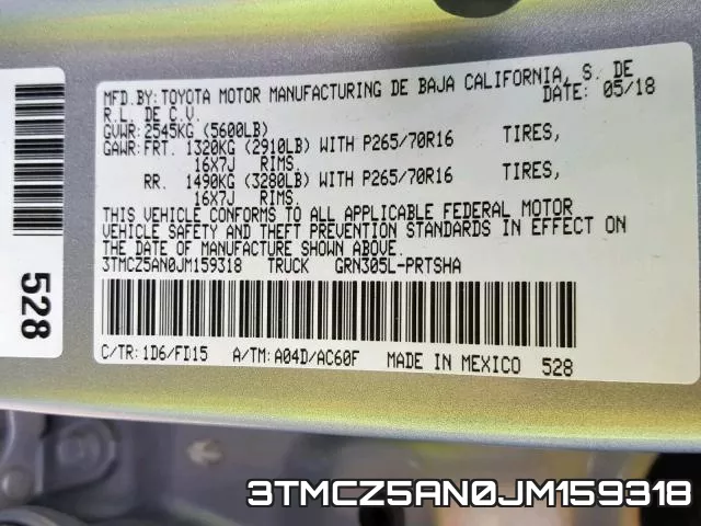 3TMCZ5AN0JM159318 фото 2