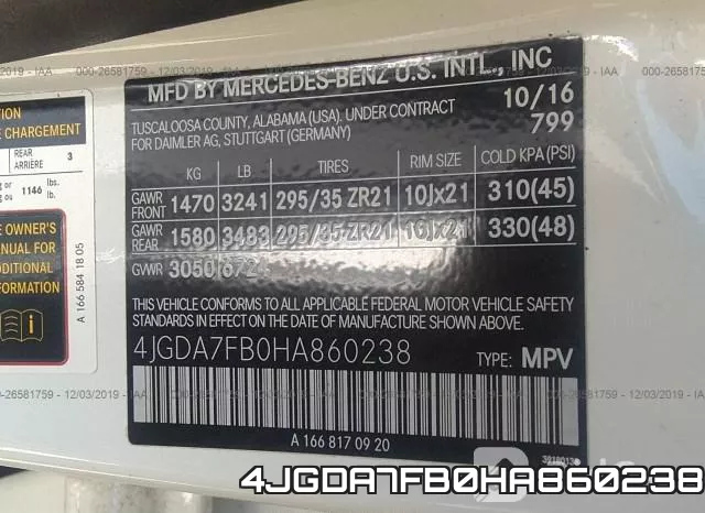4JGDA7FB0HA860238 фото 10
