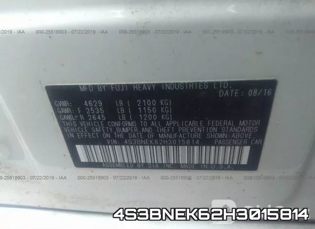 4S3BNEK62H3015814 фото 10