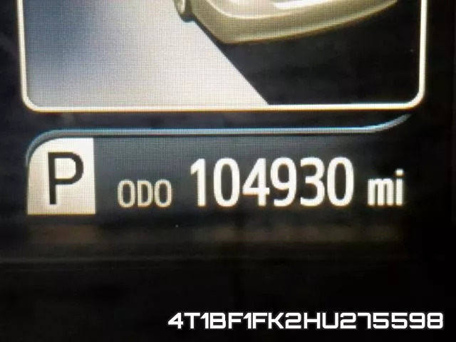 4T1BF1FK2HU275598 фото 9