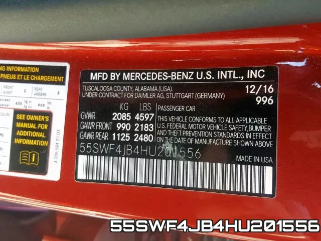 55SWF4JB4HU201556 фото 2