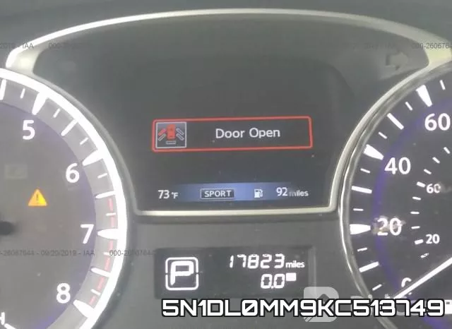 5N1DL0MM9KC513749 фото 8