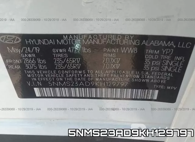 5NMS23AD9KH129797 фото 10