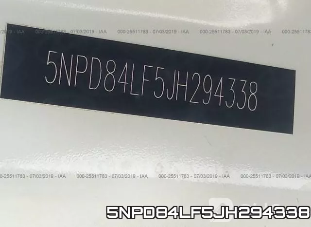5NPD84LF5JH294338 фото 10