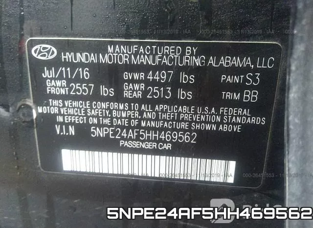 5NPE24AF5HH469562 фото 10