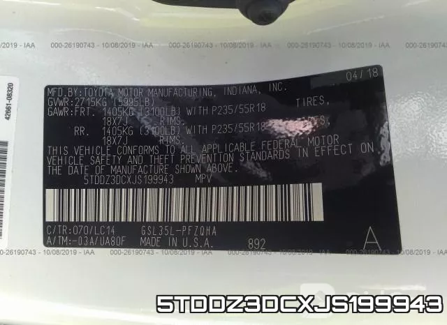 5TDDZ3DCXJS199943 фото 9