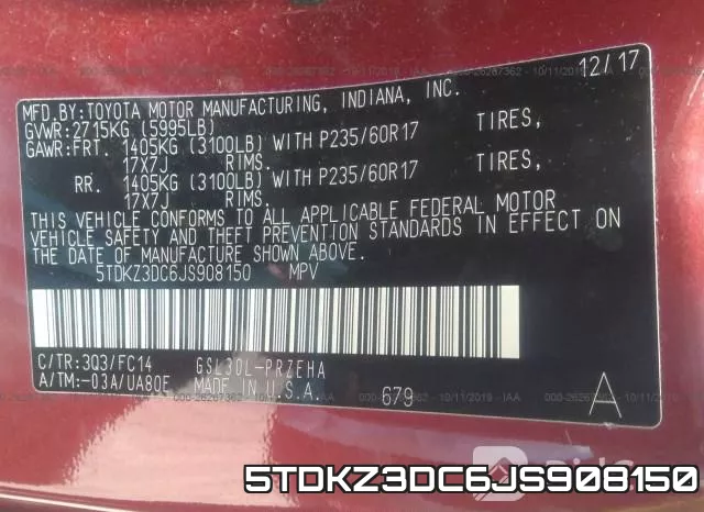 5TDKZ3DC6JS908150 фото 7