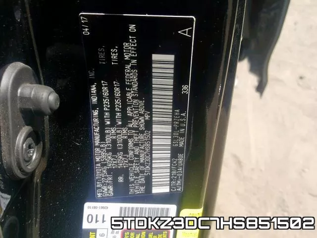5TDKZ3DC7HS851502 фото 2