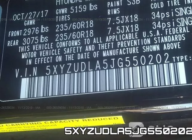 5XYZUDLA5JG550202 фото 10