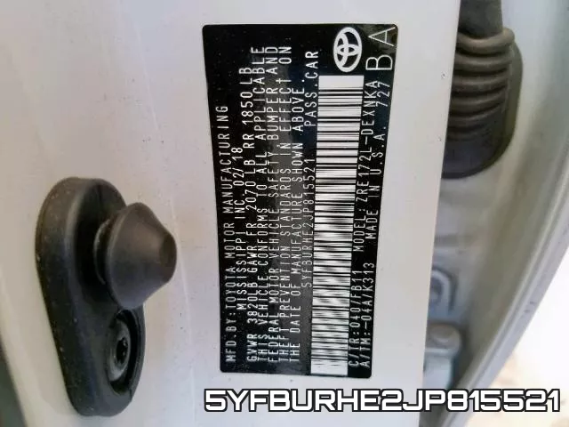 5YFBURHE2JP815521 фото 2