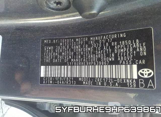 5YFBURHE9HP639867 фото 10