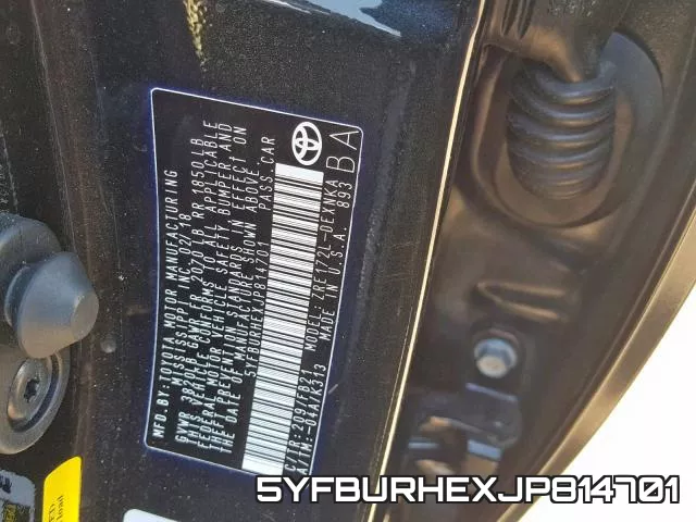 5YFBURHEXJP814701 фото 2