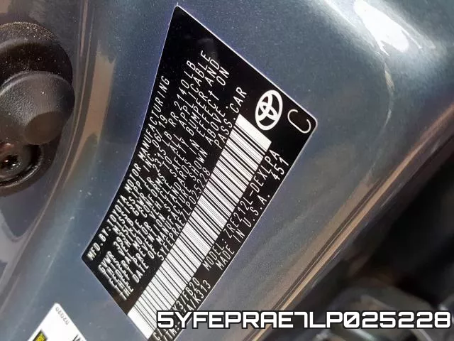 5YFEPRAE7LP025228 фото 2