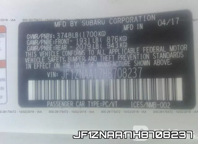 JF1ZNAA17H8708237 фото 10