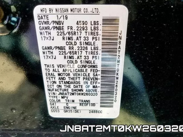 JN8AT2MT0KW260320 фото 2