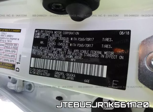 JTEBU5JR7K5611720 фото 9