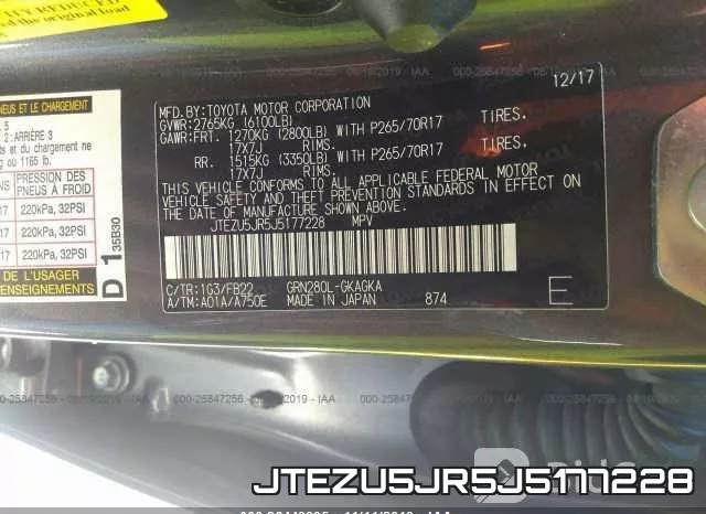 JTEZU5JR5J5177228 фото 10