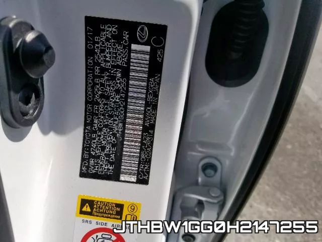 JTHBW1GG0H2147255 фото 2