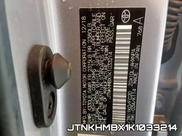 JTNKHMBX1K1033214 фото 2