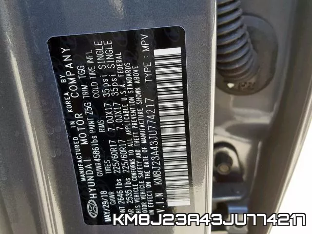 KM8J23A43JU774217 фото 2