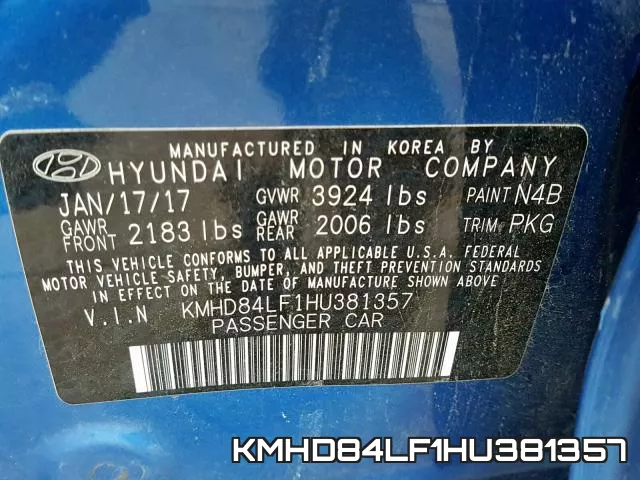 KMHD84LF1HU381357 фото 2