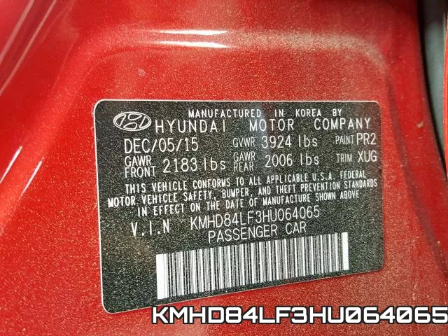KMHD84LF3HU064065 фото 2