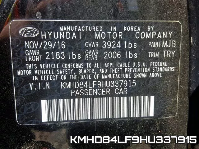 KMHD84LF9HU337915 фото 2