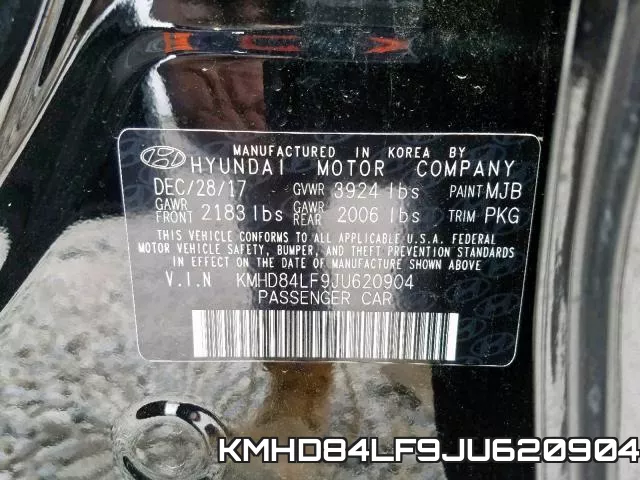 KMHD84LF9JU620904 фото 2
