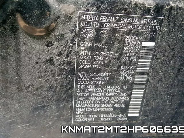 KNMAT2MT2HP606639 фото 2