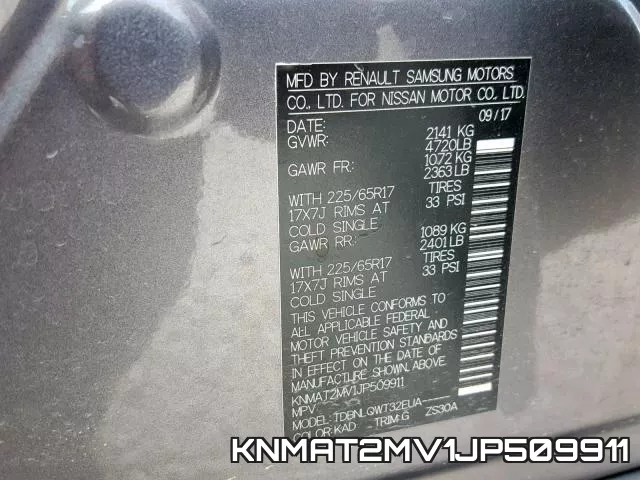 KNMAT2MV1JP509911 фото 2