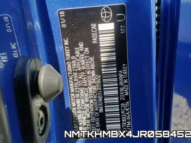 NMTKHMBX4JR058452 фото 2