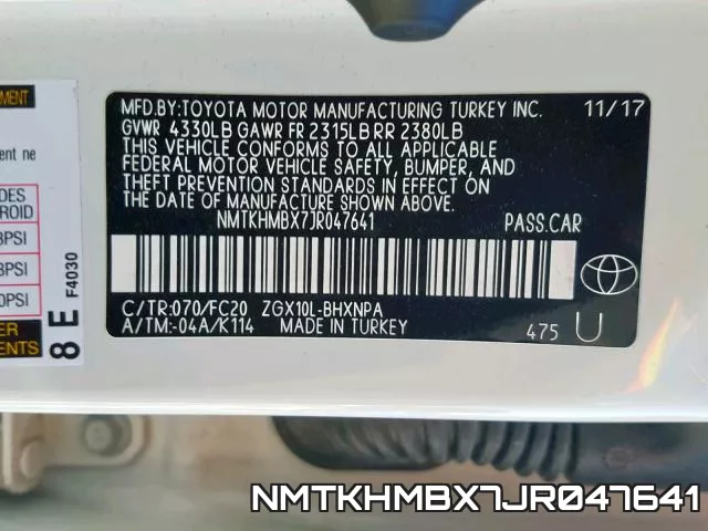 NMTKHMBX7JR047641 фото 2