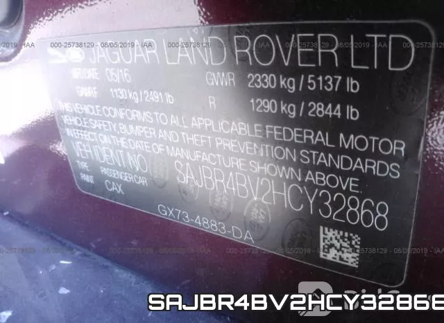 SAJBR4BV2HCY32868 фото 9