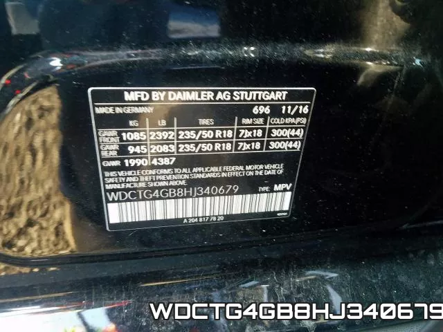 WDCTG4GB8HJ340679 фото 2
