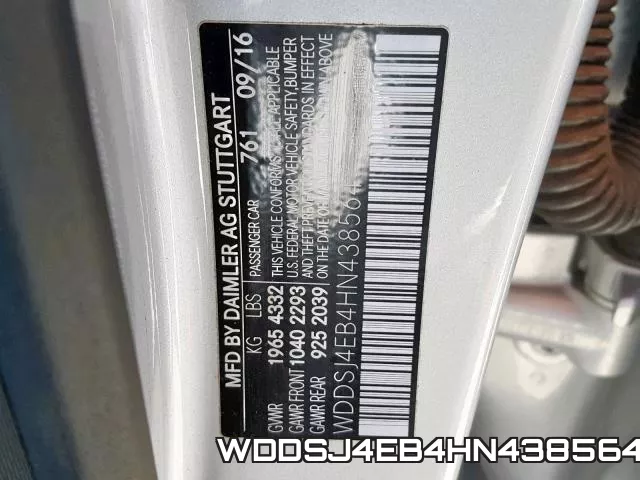 WDDSJ4EB4HN438564 фото 2