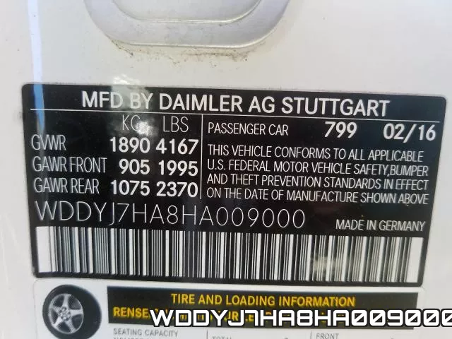 WDDYJ7HA8HA009000 фото 2