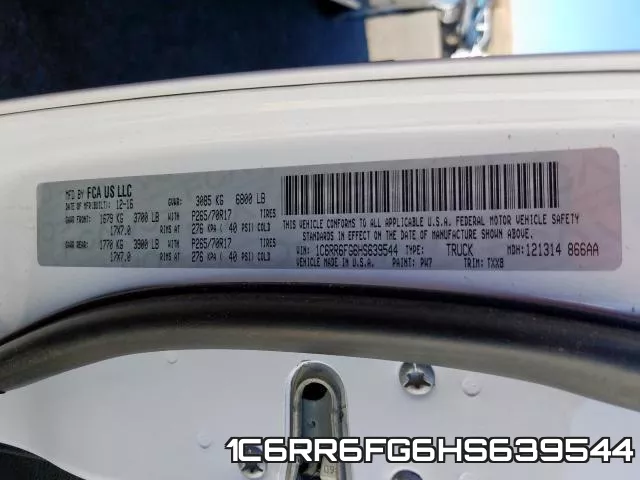 1C6RR6FG6HS639544 фото 2