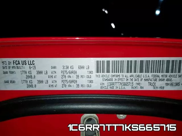 1C6RR7TT7KS665715 фото 2