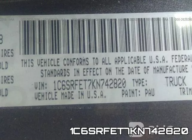 1C6SRFET7KN742820 фото 10