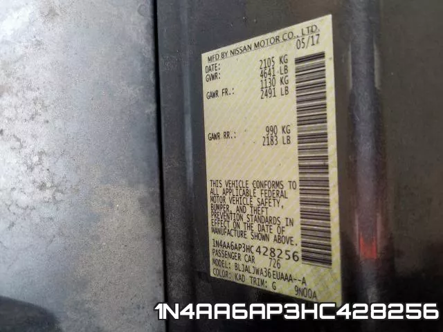 1N4AA6AP3HC428256 фото 2