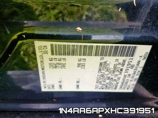 1N4AA6APXHC391951 фото 2