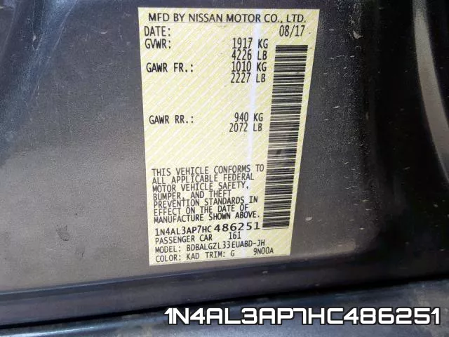 1N4AL3AP7HC486251 фото 2