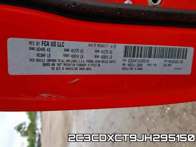2C3CDXCT9JH295150 фото 2