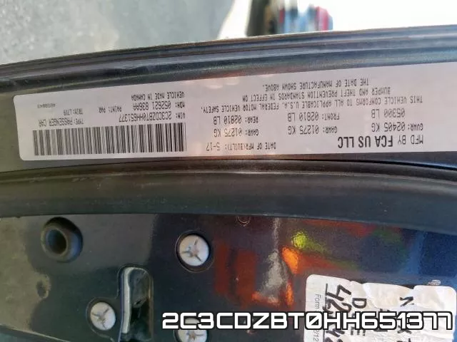 2C3CDZBT0HH651377 фото 2